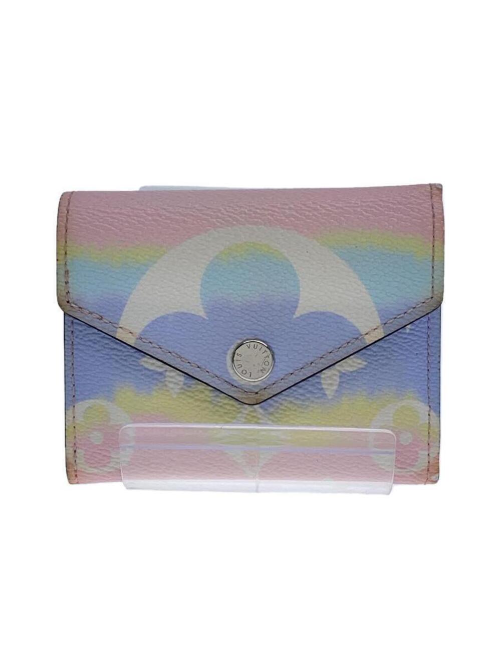 LOUIS VUITTON LV Escale Portefeuille Victorine Monogram Tri fold Wallet Pink